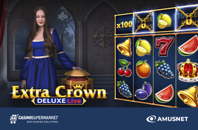 Amusnet обещает захватывающий геймплей в первом лайв-слоте Extra Crown Deluxe Live