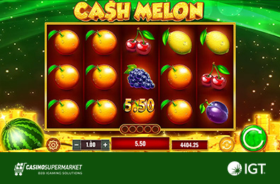 Cash Melon — новый слот от IGT PlayDigital