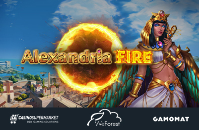 GAMOMAT запускает слот Alexandria Fire в рамках проекта Gaming for the Climate