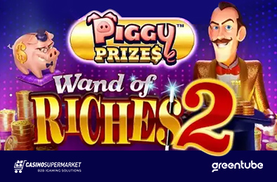 Greentube запускает новый слот Piggy Prizes: Wand of Riches 2