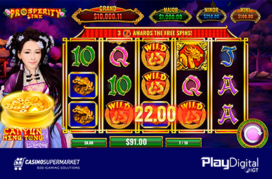 IGT PlayDigital презентует Prosperity Link Cai Yun Heng Tong на iGaming-рынке США