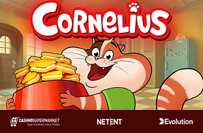 NetEnt презентует Cornelius — игровой автомат с милым котом