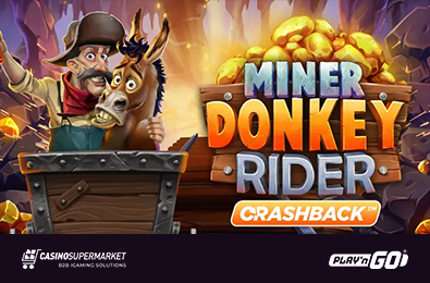 Play’n Go дебютирует в жанре краш-игр с выпуском Miner Donkey Rider