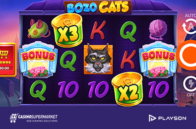 Playson запускает новый слот Bozo Cats на тему домашних животных