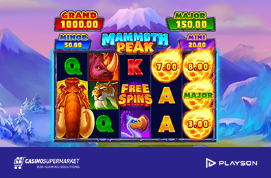Призы и бонусы в Mammoth Peak: Hold and Win — новом игровом автомате Playson