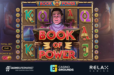 Relax Gaming и CasinoGrounds выпустили египетский слот Book of Power