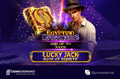 Spinomenal презентует слот Lucky Jack — Book of Rebirth — Egypt Darkness