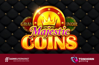 Студия Tom Horn Gaming выпустила оригинальный денежный слот Majestic Coins