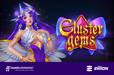 В портфолио Zillion Games появился новый волшебный слот Cluster Gems