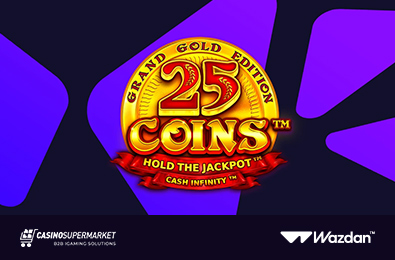 Wazdan расширяет культовую игровую серию с выпуском 25 Coins Grand Gold Edition
