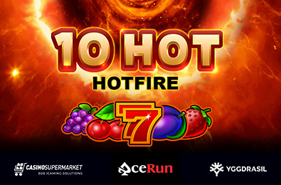 Yggdrasil и AceRun выпустили новый игровой автомат 10 Hot HOTFIRE
