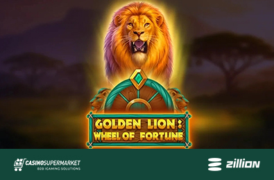 В портфолио Zillion Games появился новый сафари-слот Golden Lion: Wheel of Fortune
