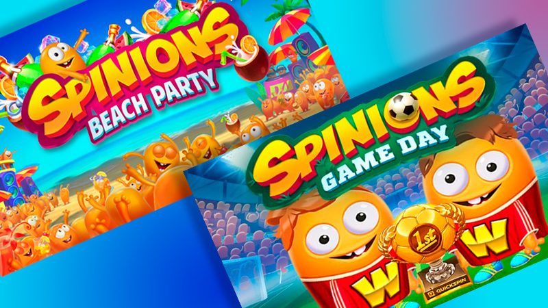 Рескин от Quickspins: Spinions Beach Party и Spinions Game Day