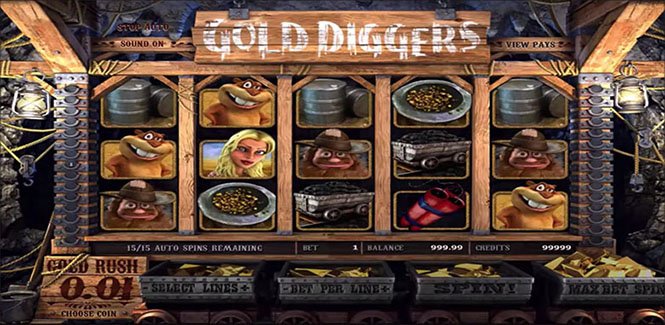 Игра Gold Diggers BetSoft Gaming