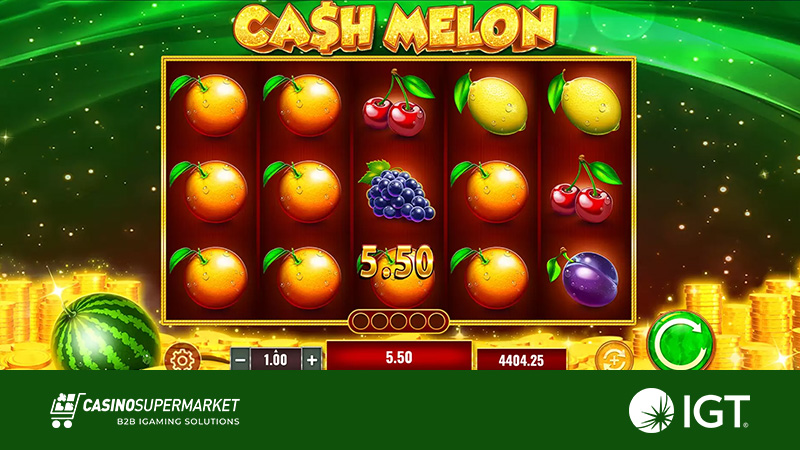 Cash Melon — новый слот от IGT