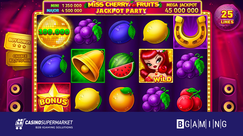 Miss Cherry Fruits Jackpot Party от BGaming