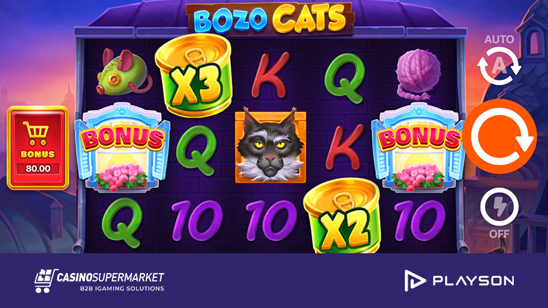 Bozo Cats — новый слот от провайдера Playson