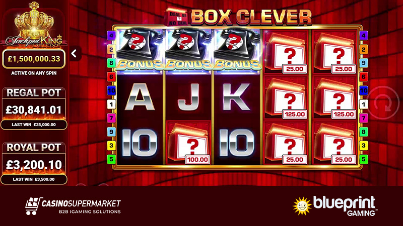 Deal or No Deal™ Box Clever Jackpot King — слот из популярной серии Blueprint