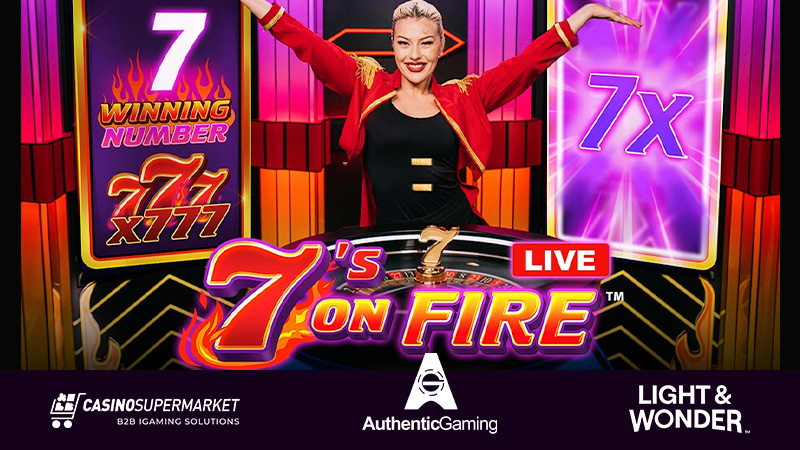 7’s on Fire LIVE от Light & Wonder и Authentic Gaming