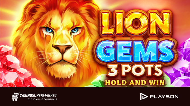Lion Gems 3 Pots: Hold and Win от Playson