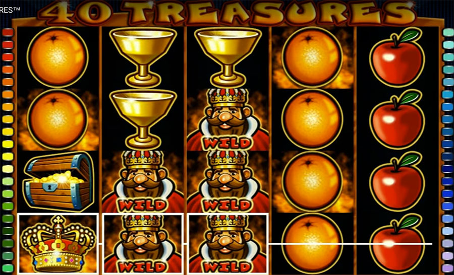 слот Casino Technology - 40 Treasures, скриншот 2