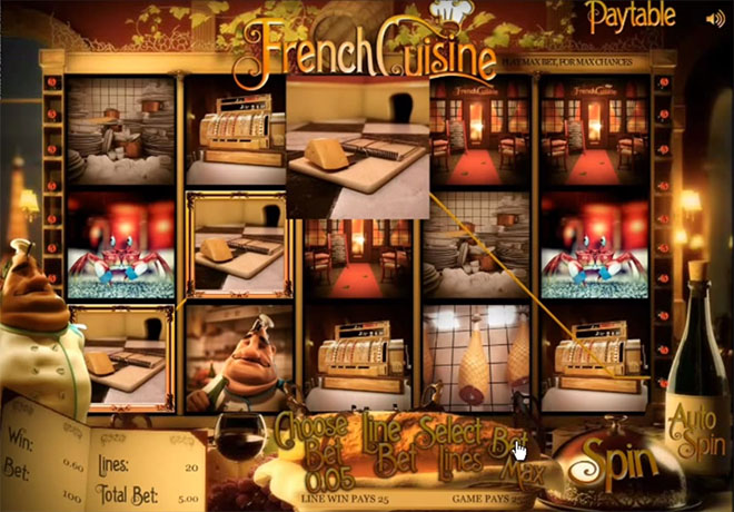 Игровой автомат от Sheriff Gaming: French Cuisine